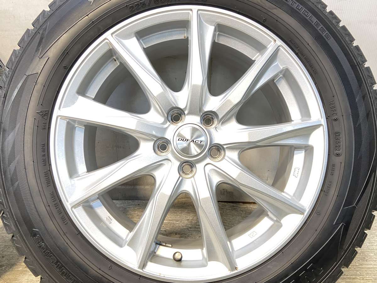  225 60 R 17 ダンロップ ウィンターマックス WM 02 DUFACT x 7 0 55 100 5穴 タイヤ スタッドレスタイヤ ホイールセット 4本セット w タイヤ ホイールセット タイヤ ホイール