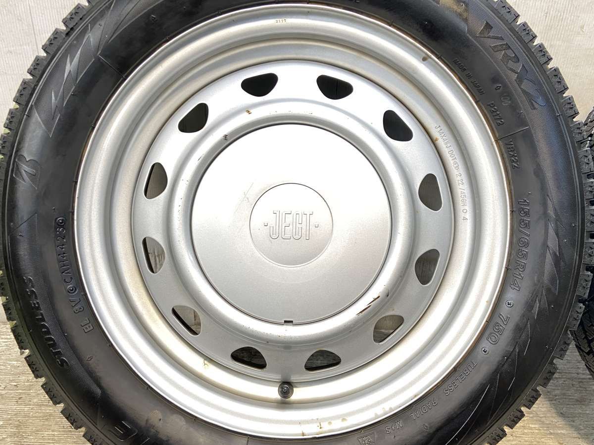 155/65R14 ブリヂストン ブリザック VRX2 JECT MN 14x4.5 100/114.3-4