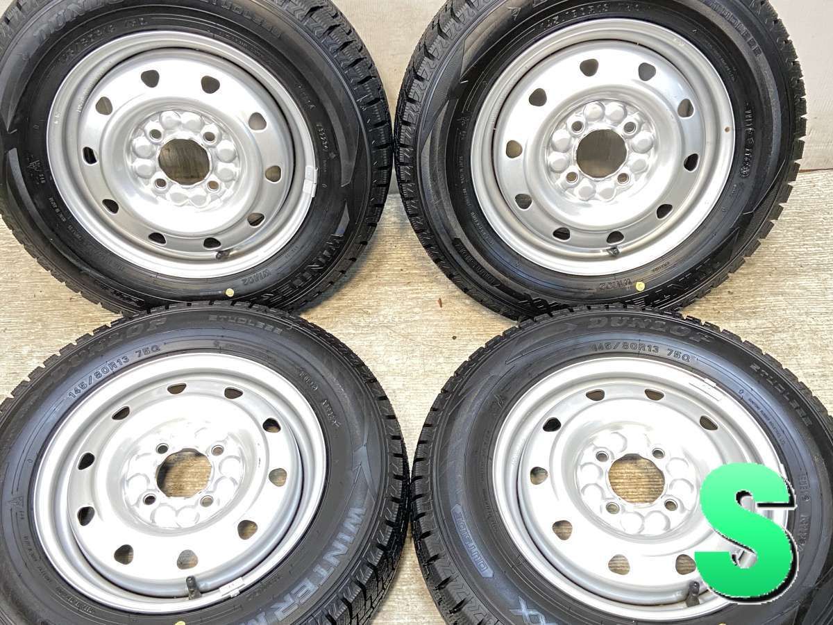 145 80 R 13 ダンロップ ウィンターマックス WM 02 TOPY M 52 x 4 0 100 4穴 タイヤ スタッドレスタイヤ ホイールセット 4本セット w