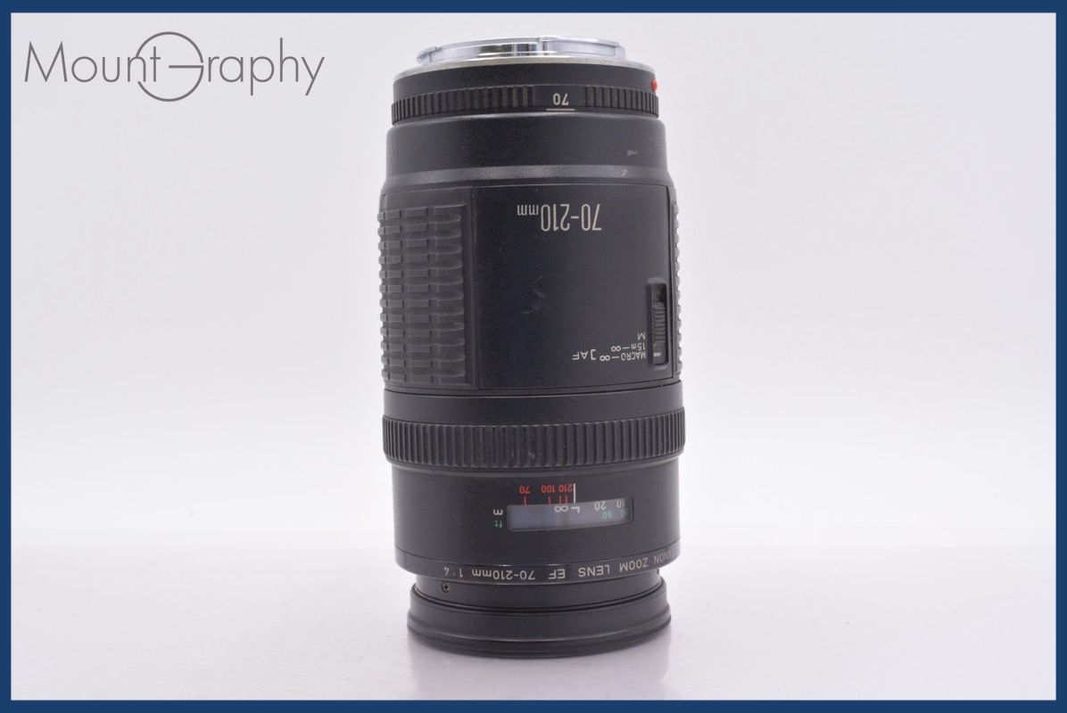 キヤノン Canon EF 70-210mm F4 前後キャップ-レンズフィルター付 完動 同梱可 am1491