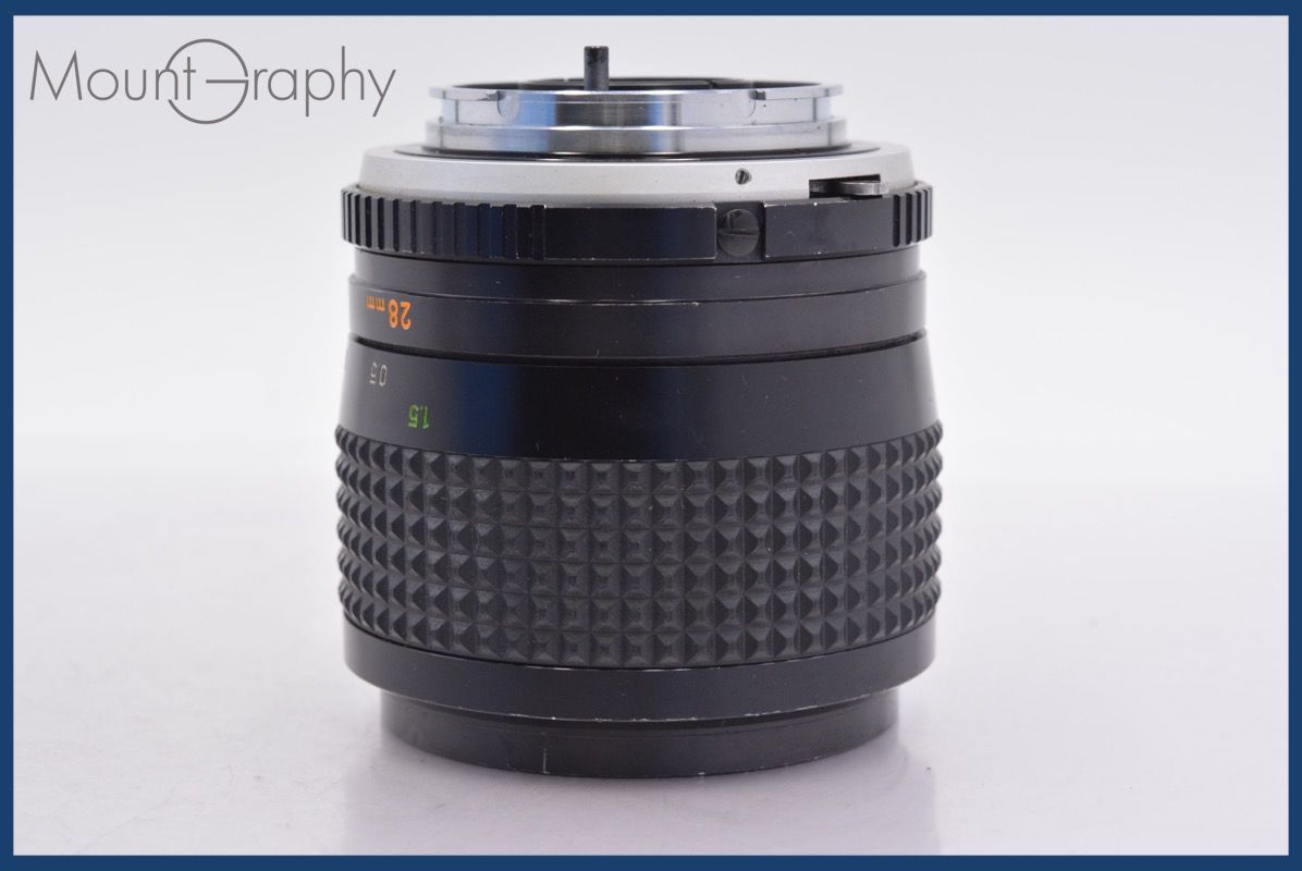 ミノルタ MINOLTA MC W.ROKKOR-SI 28mm F2.5 前後キャップ-レンズフィルター レンズフード付 同梱可 am1494