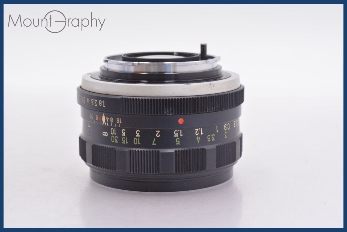 ミノルタ MINOLTA AUTO ROKKOR-PF 55mm F1.8 前後キャップ-レンズフィルター付 完動 同梱可 am1497