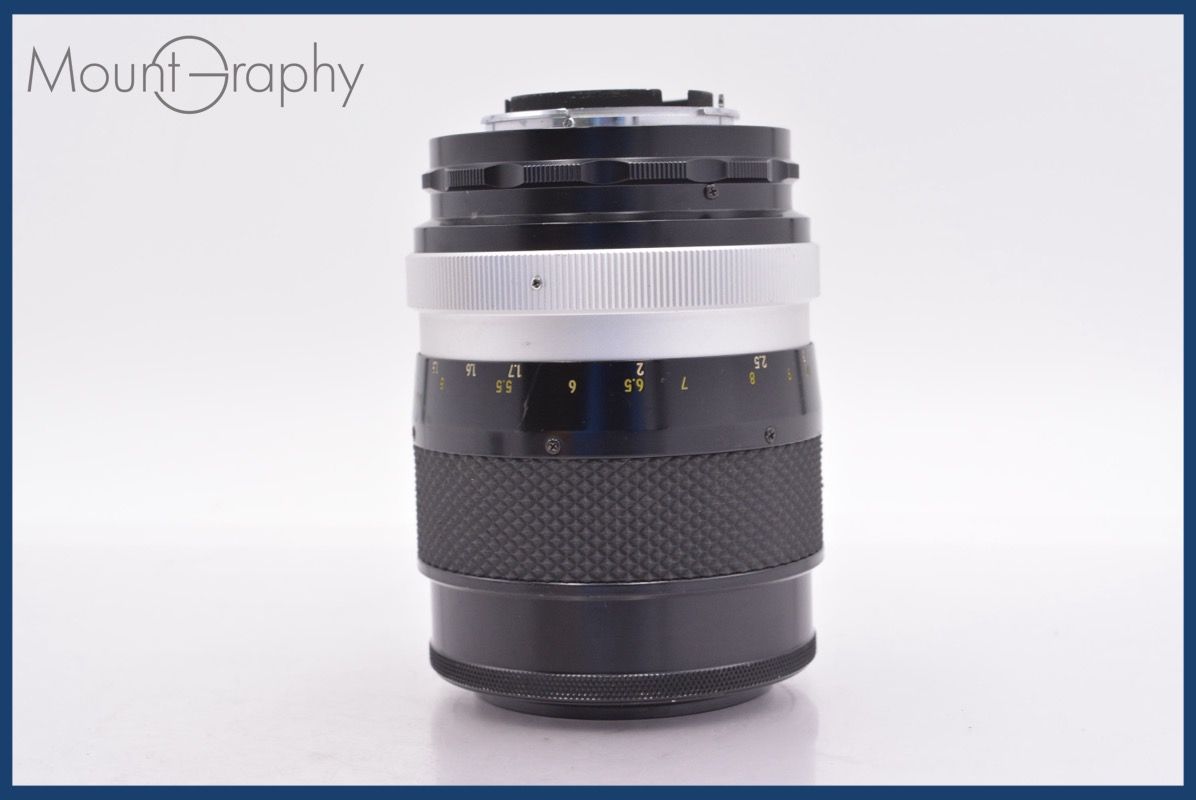 ニコン Nikon NIKKOR-Q.C Auto 135mm F2.8 非Ai 前後キャップ-レンズフィルター付 完動 同梱可 am1503