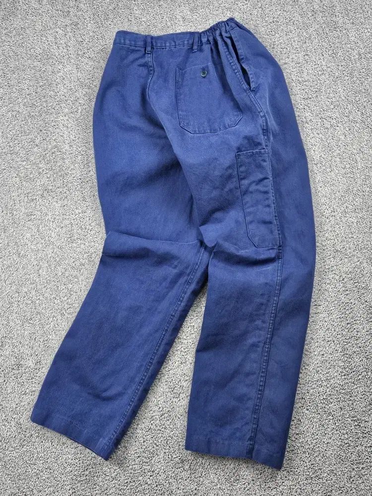 サイド밴ディング ボタンフライ フレンチ ウォーク パンツ 54 10153