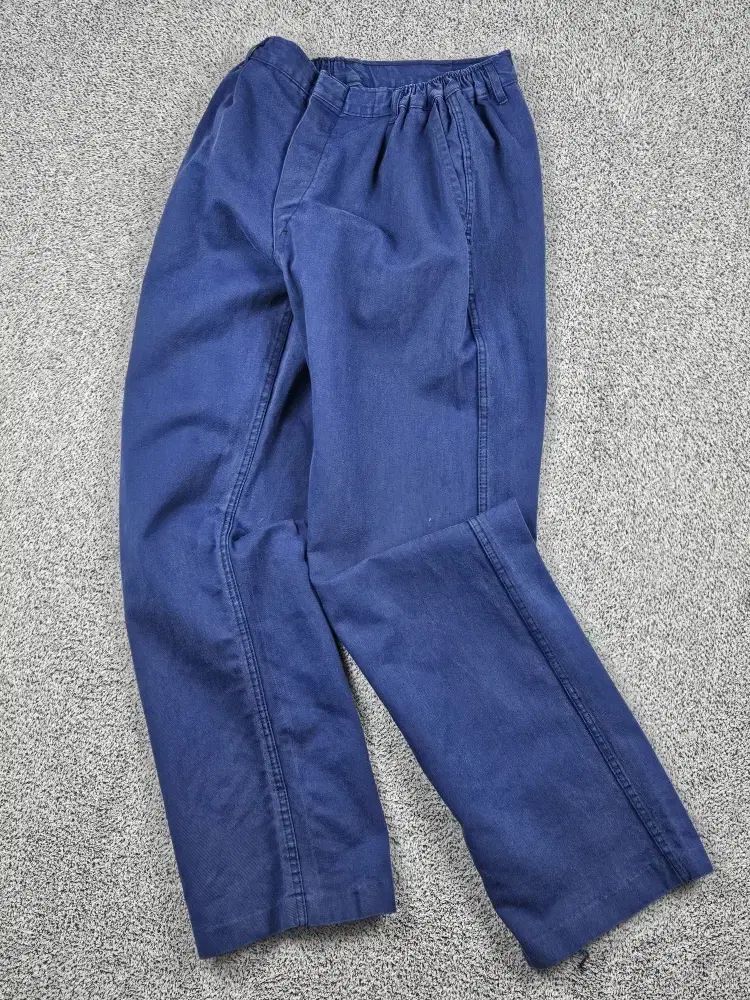 サイド밴ディング ボタンフライ フレンチ ウォーク パンツ 54 10153