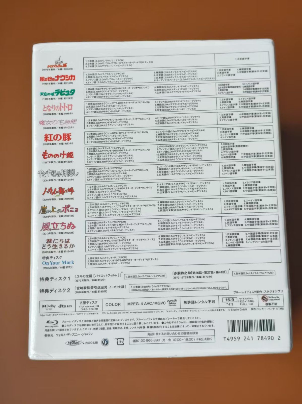 宮﨑駿監督作品集〈15枚組〉」増補版 ブルーレイ 徳間康快 / 宮崎駿