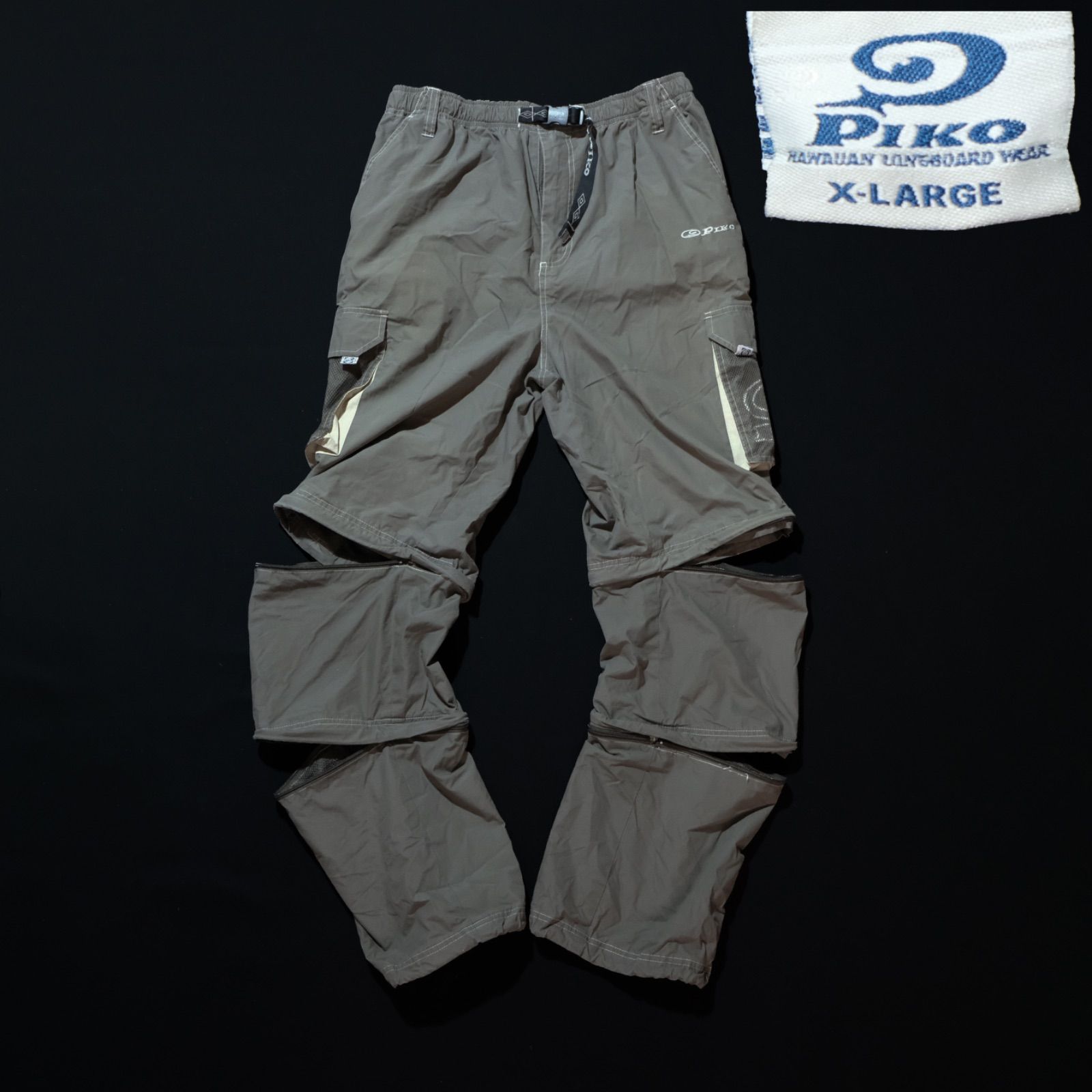 y2k PIKO 3way コンバーチブルカーゴパンツ XLサイズ ユーティリティー