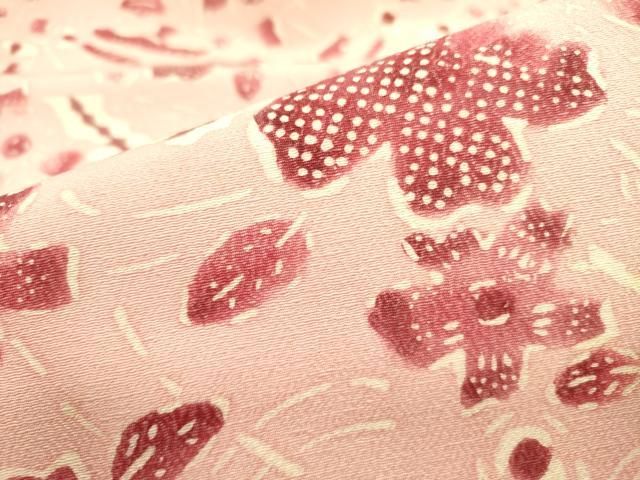  平和屋着物 九寸名古屋帯 型染 舞花 正絹 op 名古屋帯 帯