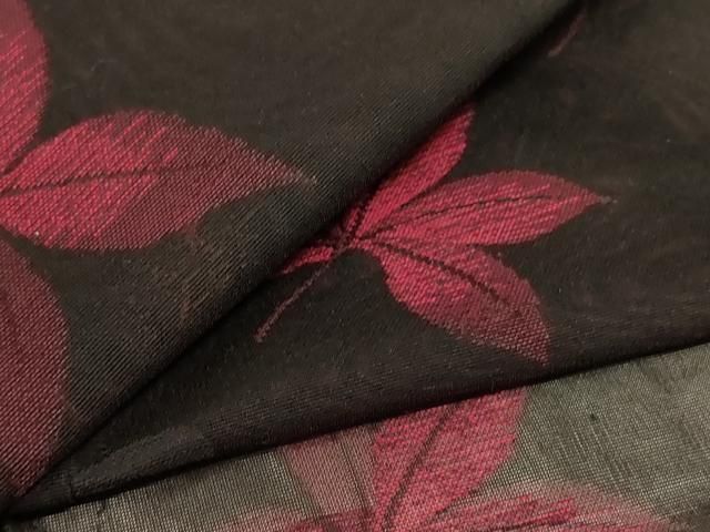 平和屋着物＊夏物　小紋　紗　舞葉文　正絹　逸品　未使用　AABD4514jd 平和屋着物＊夏物 小紋 紗 舞葉文 正絹 逸品 未使用 AABD4514jd