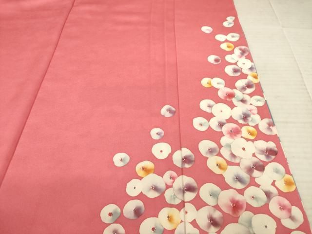  平和屋着物 染色の魔術師 染乃座 大久保玄才 そめのざ玄才 振袖 光琳菊 正絹 ck 振袖 着物