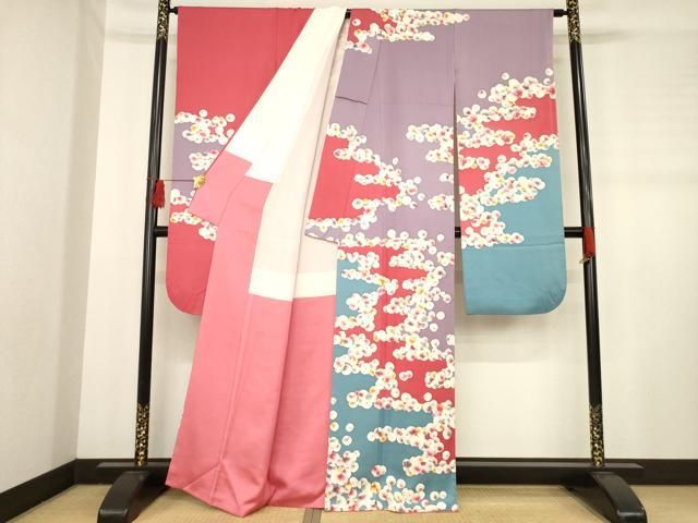 平和屋着物 染色の魔術師 染乃座 大久保玄才 そめのざ玄才 振袖 光琳菊 正絹 ck