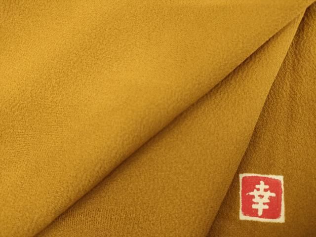 平和屋着物 ファッションデザイナー 花井幸子 色無地 灰茶色 正絹 ck