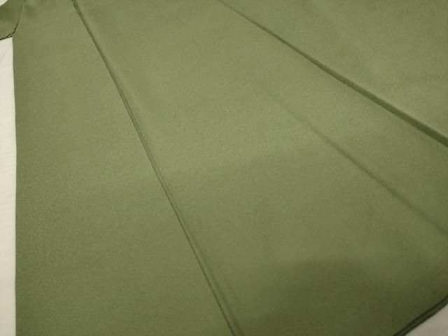  平和屋着物 上質な色無地 藍媚茶色 正絹 ck 色無地 着物