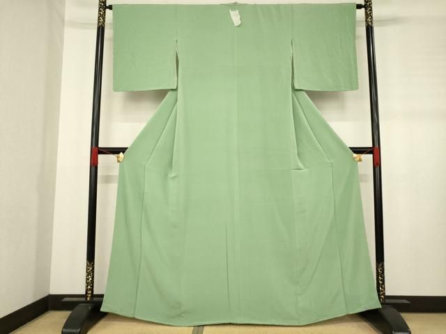 平和屋着物 上質な色無地 岩井茶色 正絹 ck