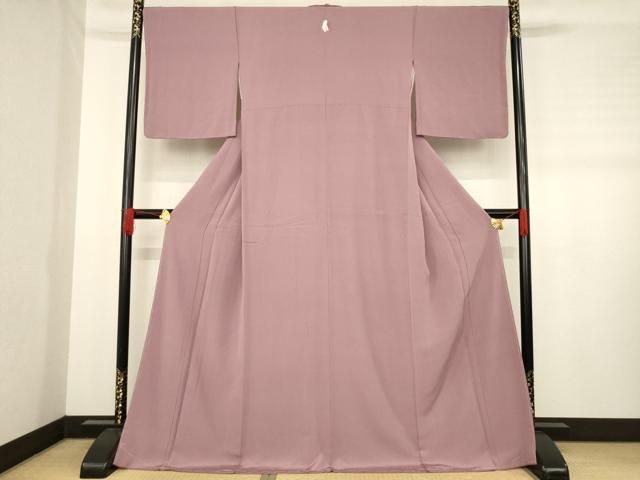 平和屋着物 上質な色無地 鴇浅葱色 ロング丈 正絹 ck