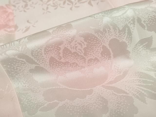  平和屋着物 振袖用長襦袢 袷 草花地紋 暈し染め 半衿刺繡 正絹 ud 長襦袢 長襦袢 半襦袢