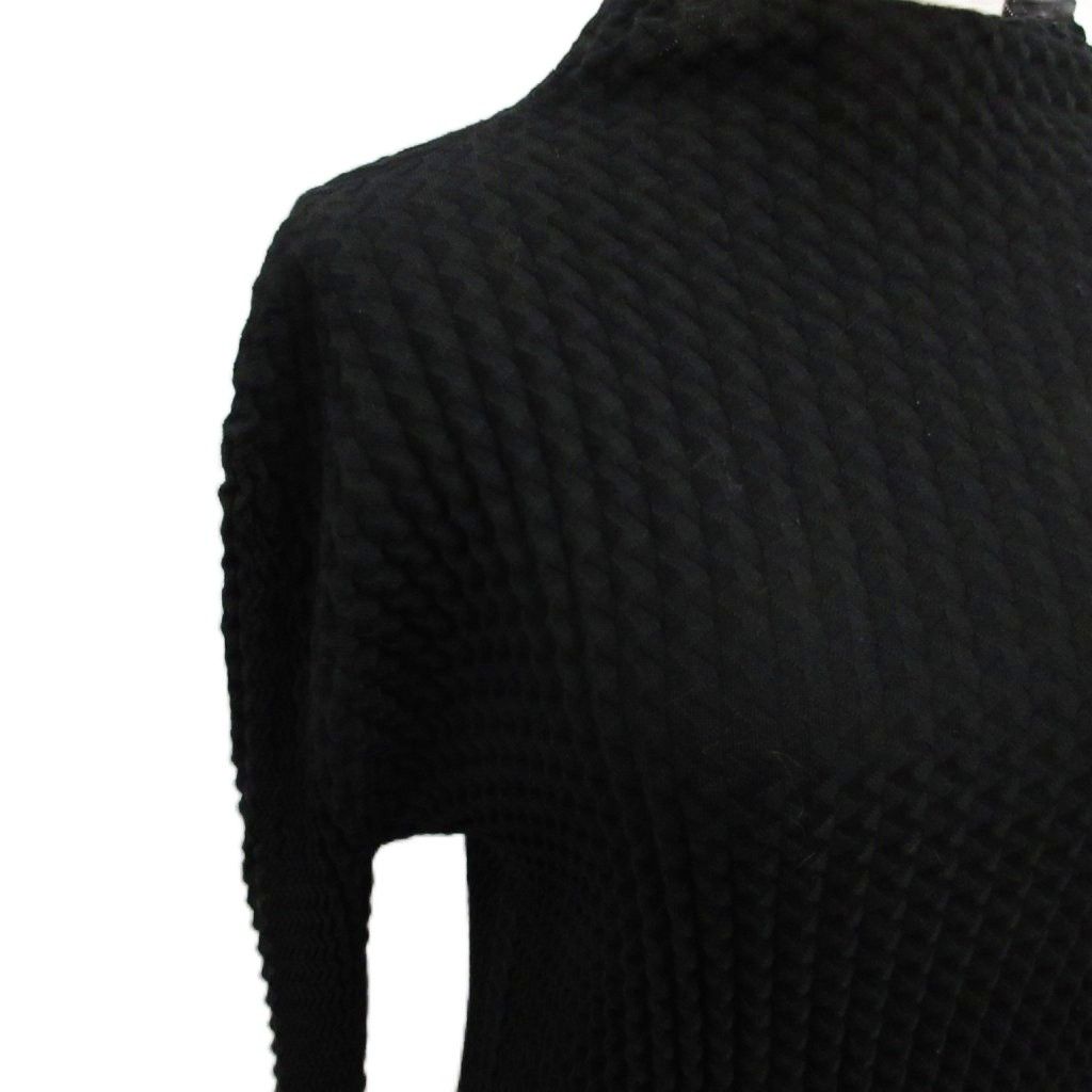  イッセイミヤケ ISSEY MIYAKE 24 AW SPONGY-48 カットソー 長袖 ポップコーン 2 M 黒 ブラック 長袖 Tシャツ カットソー