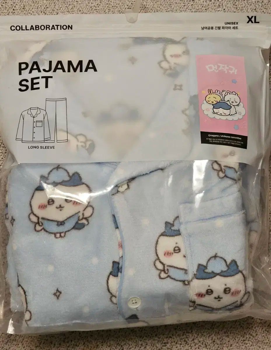  スパオ ちいかわ パジャマ ハチワレ L XL ルームウェア ルームウェア パジャマ