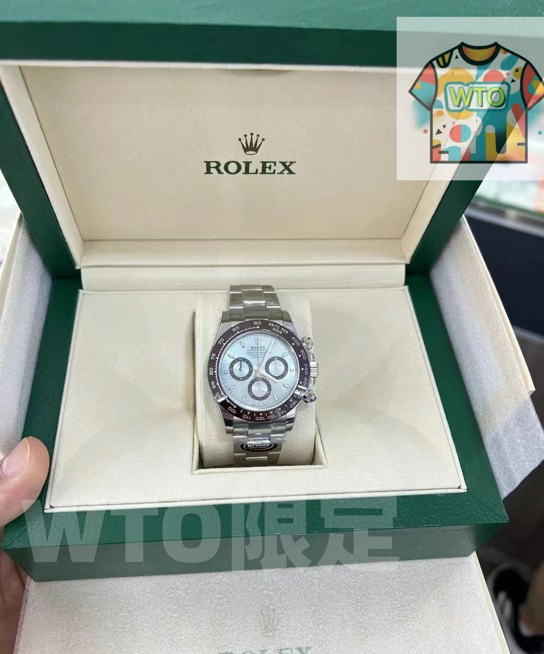  今日 ROLEX コスモグラフデイトナシリーズ アイスブルーデイトナ M 116506 001 自動巻き腕時計 WTO輸入1 自動巻き時計 腕時計(アナログ)