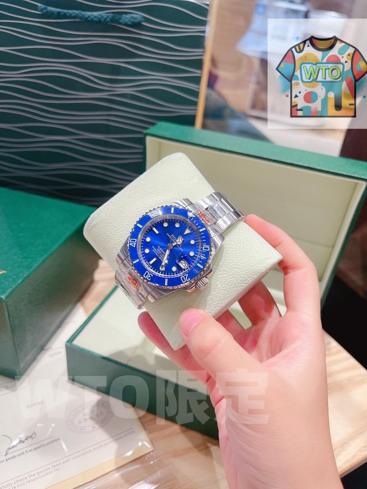 ウォーターゴースト腕時計-WTO店名をご