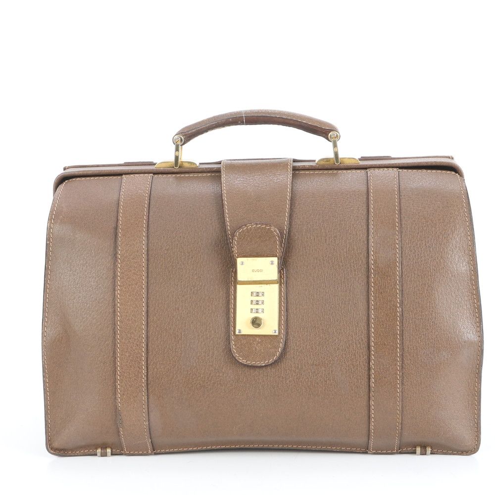 グッチ ダレス バッグ レザー ビジネス 書類鞄 ブリーフケース トート 通勤 ブラウン 茶色 紳士 A 4 メンズ EEE CZ 31-10