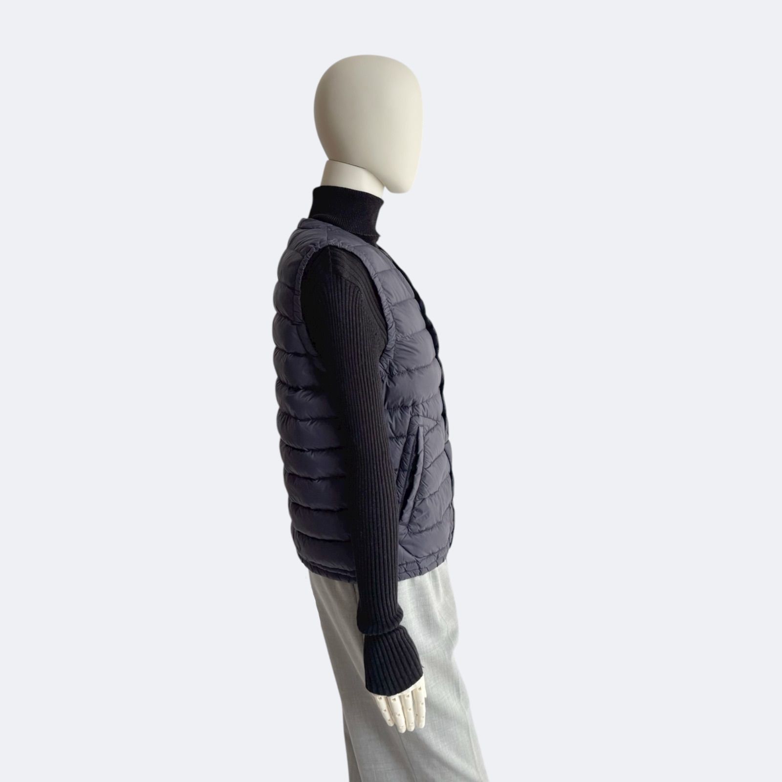 美品　DANTON ブラック ダウンベスト　34 Danton 「DANTON」 ダウンベスト X-LARGE チャコール メンズ