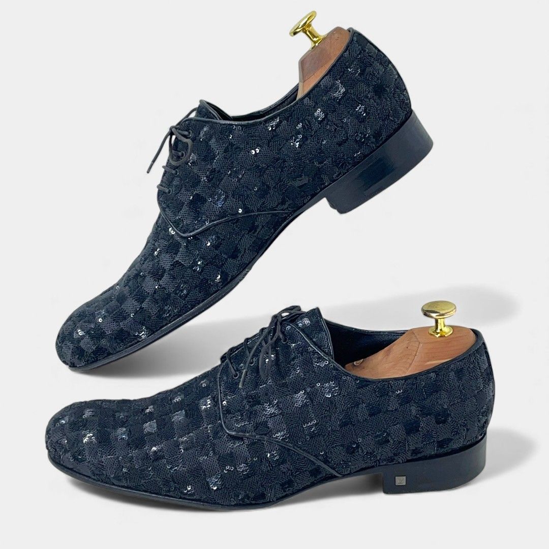 【良品】Louis Vuitton ブラック ドレスシューズ　ダミエ 楽天市場】LOUIS VUITTON ルイヴィトン ドレスシューズ