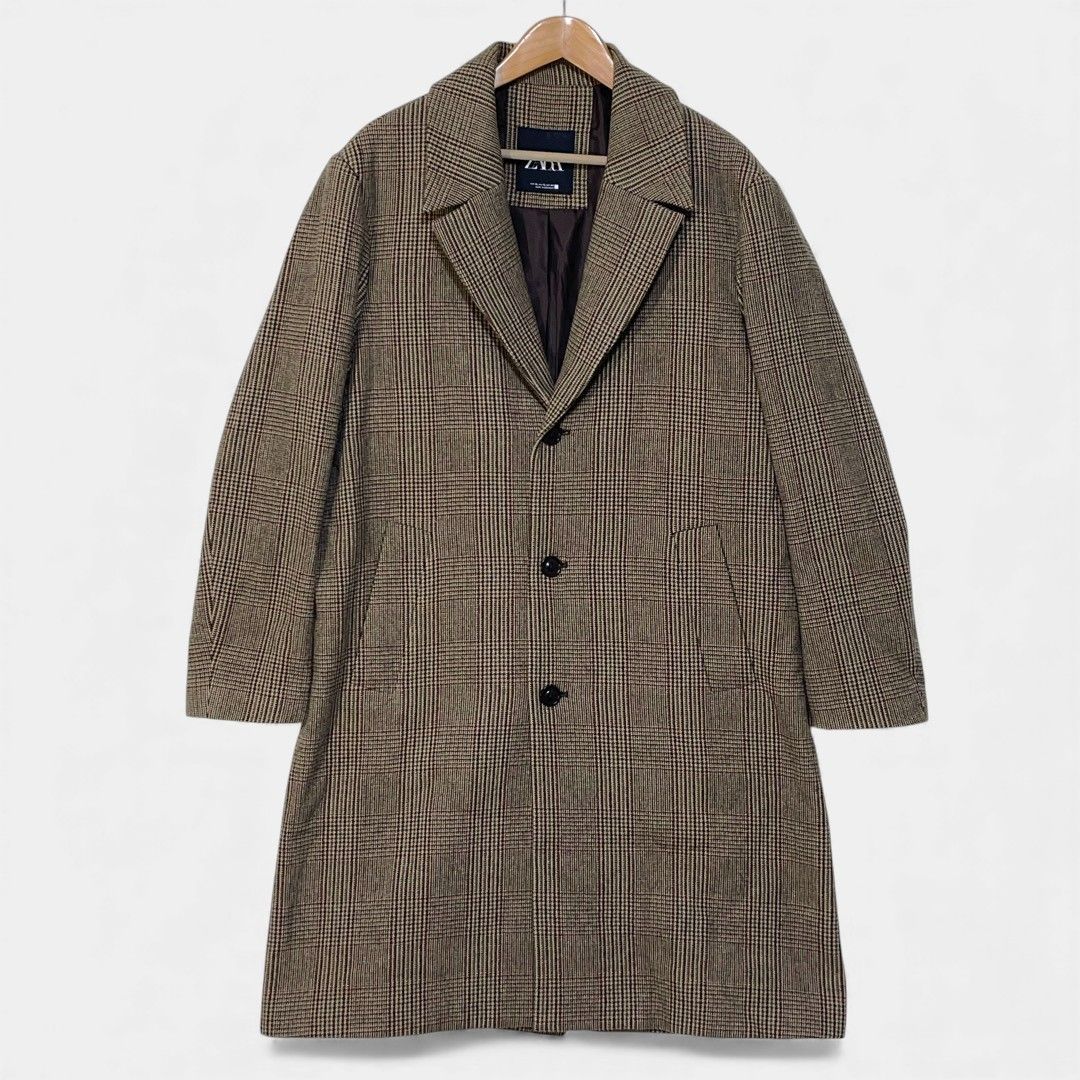 ザラ ブラウン 千鳥 チェスターコート Nova Fides ZARA - ZARA ザラ