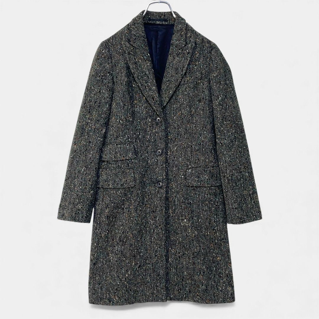 マーガレットハウエル グレー ツイード チェスターコート - メルカリ