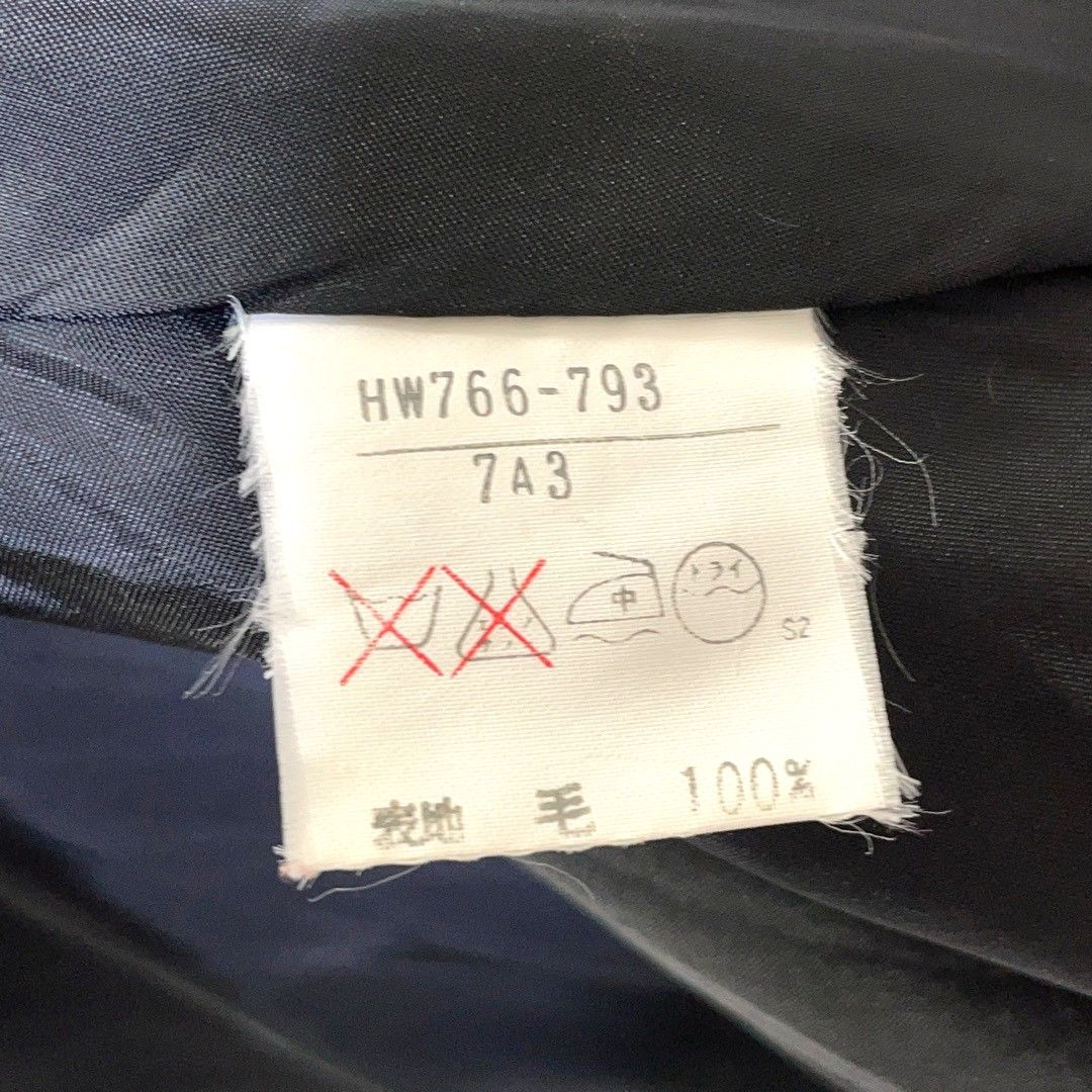 イヴサンローラン YSL グレー ツイル アンゴラ ギャザー ロングコート