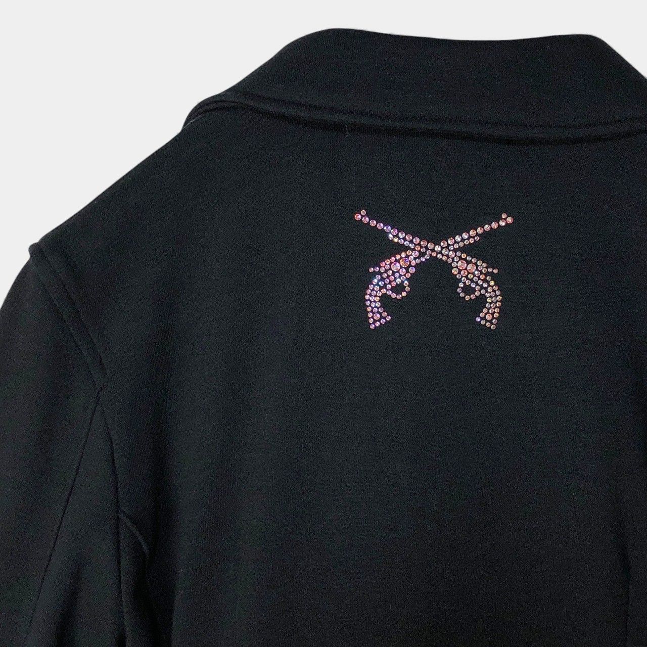 ロアー ダブルライダース ジャケット ブラック スウェット 二丁拳銃 スタッズ