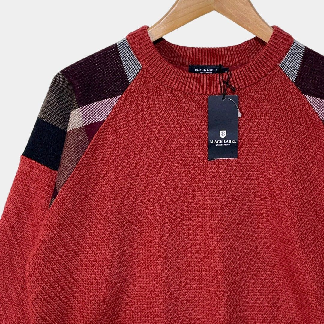 ブラックレーベルクレストブリッジ オレンジ パーシャル チェック