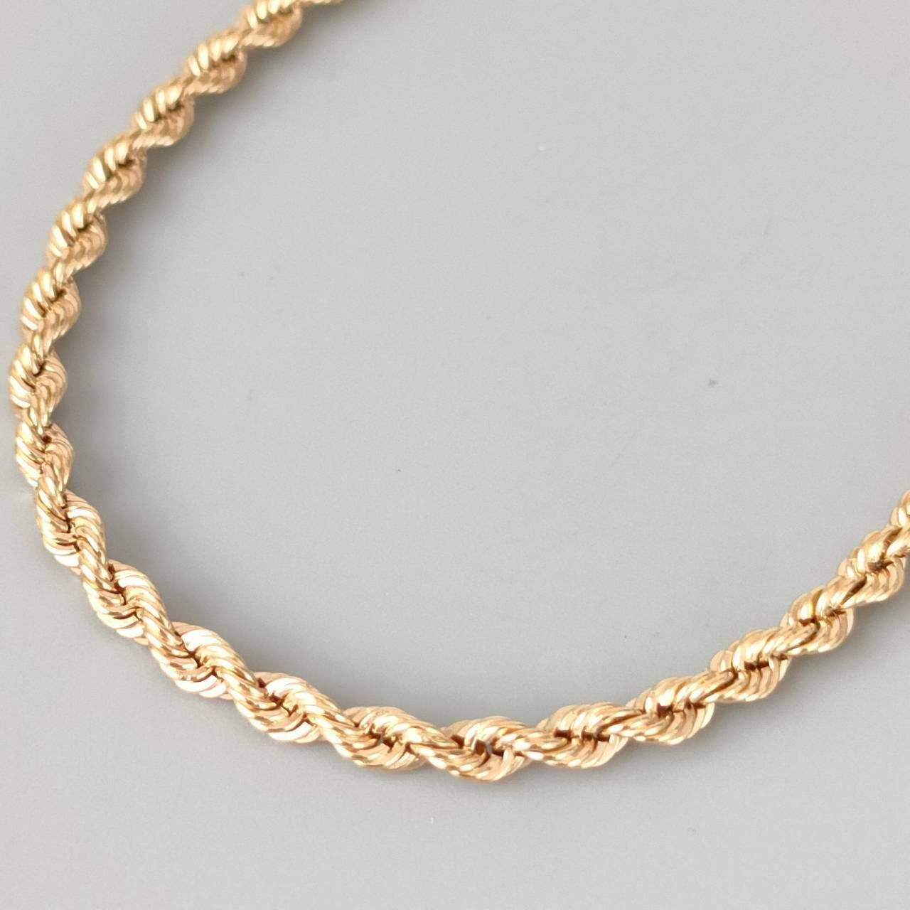 18金 K 18 男女兼用 パイプロープブレス 1.73ｇ 20㎝ D 544