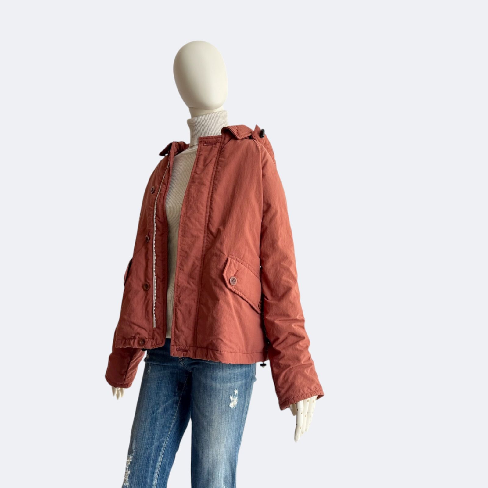 MHL. マーガレットハウエル ダウンジャケット フード付き ナイロン