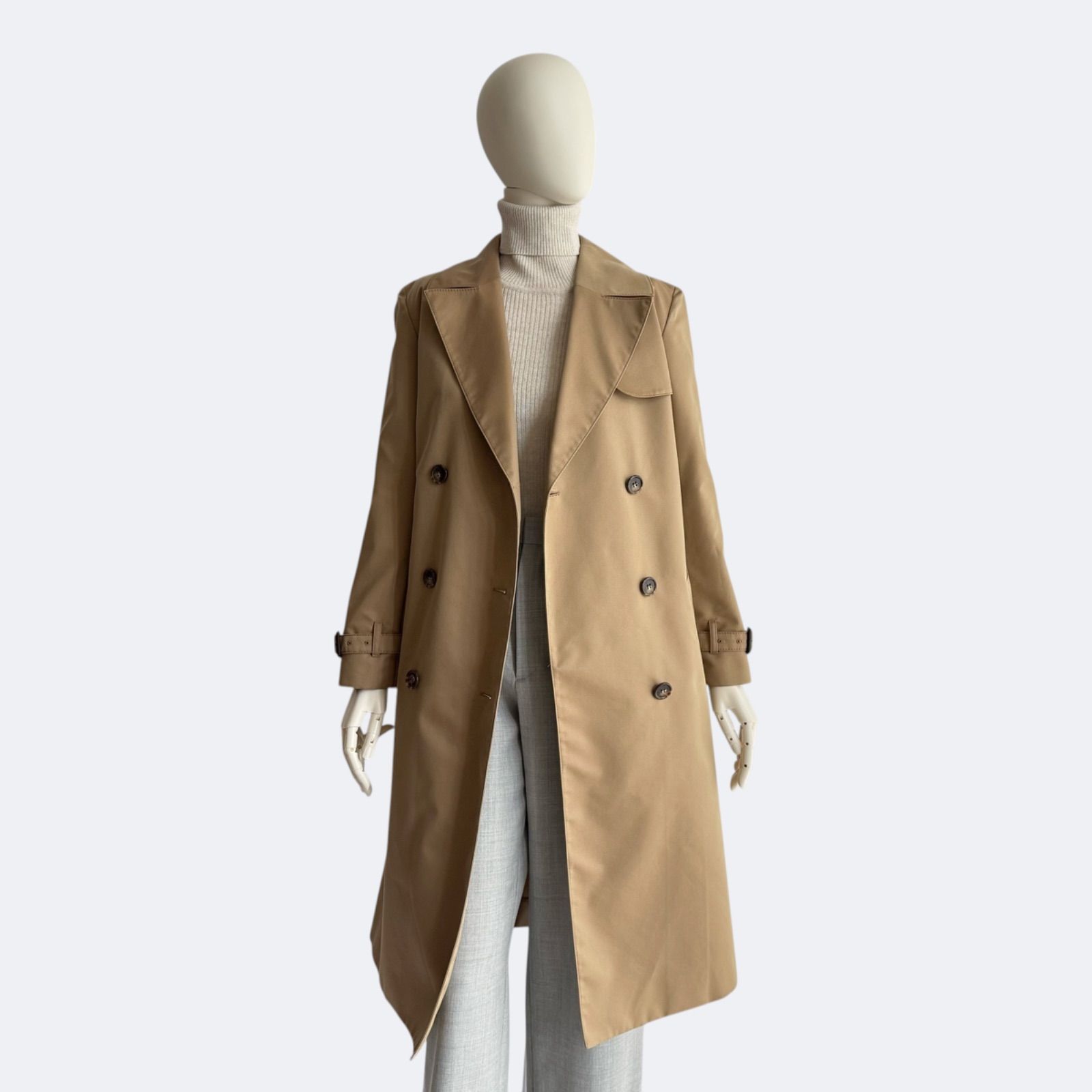 23区 裏ボア付き トレンチコート ベージュ 38サイズ 通勤 レディース