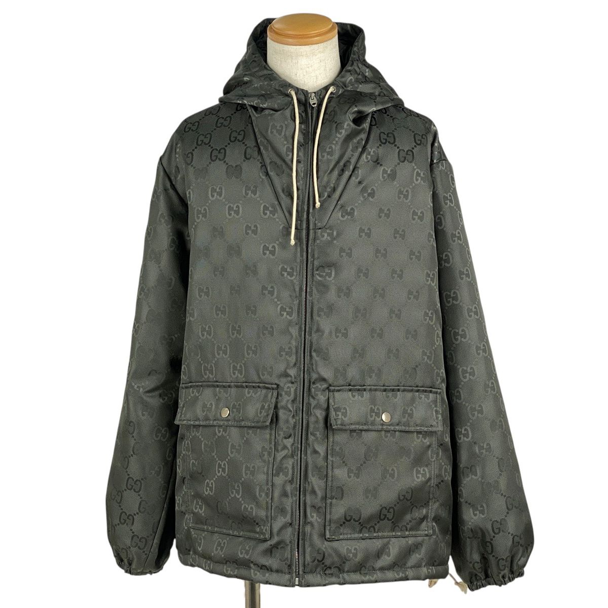 在庫一掃】 グッチ GUCCI GG柄 ナイロンジャケット ジップブルゾン 総