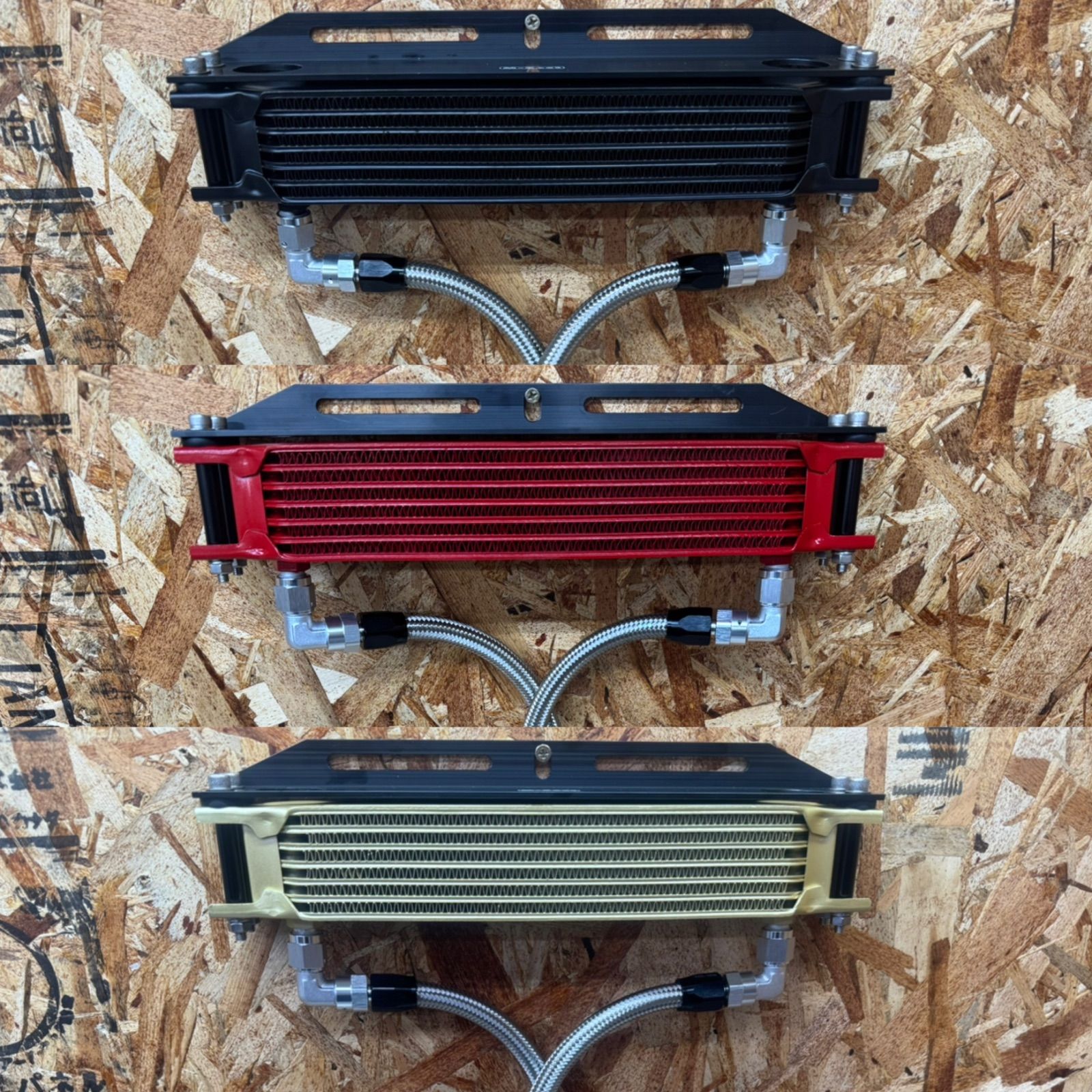 Z400GP Z550GP GPz400F オイルクーラー9インチ7段 シャンパンゴールド