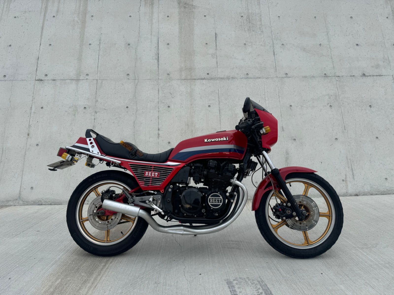 Z400GP Z550GP GPz400F オイルクーラー9インチ7段 シャンパンゴールド