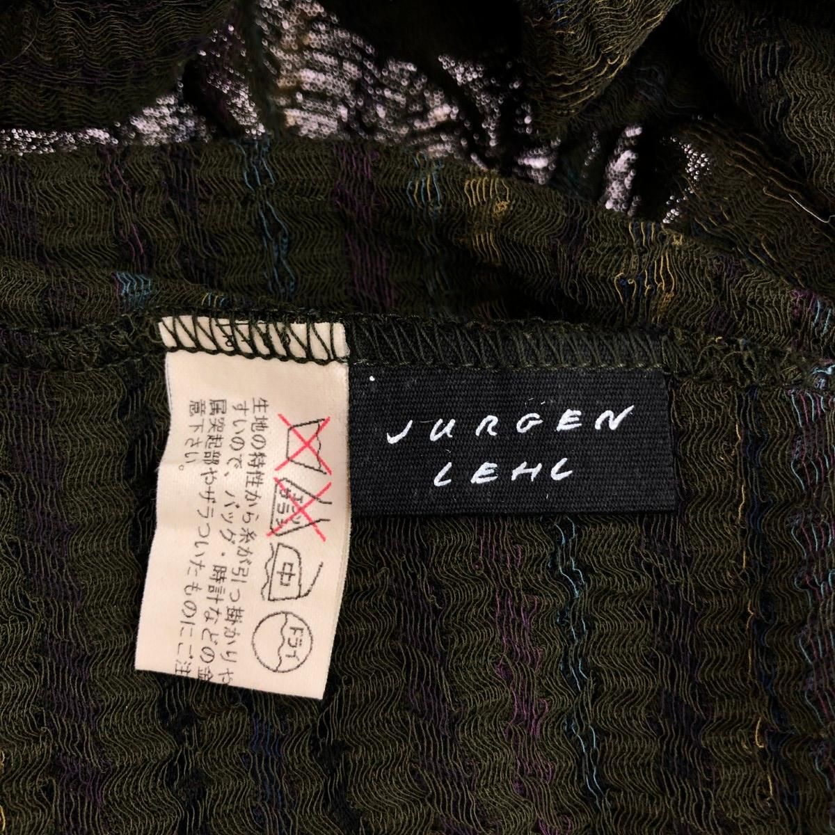 JURGEN LEHL ヨーガンレール　ボトルネック　ハイネック　ワンピース　M JURGEN LEHL ヨーガンレール ハイネックノースリーブワンピース サイズ