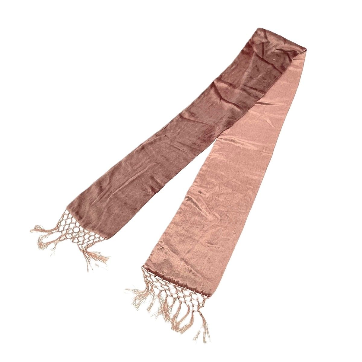 LOEWE ロエベ ロングストール アナグラムロゴ ベルベット ピンク レディース 240001169207