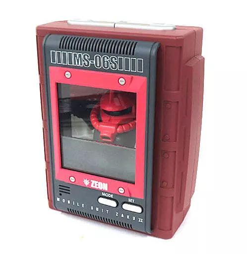 中古】置き時計・壁掛け時計 MS-06S シャア専用ザクII(エンジ