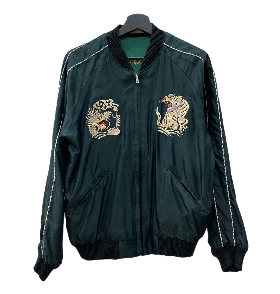 テーラー東洋 TAILOR TOYO Early 1950s Style スーベニア スカジャン 白龍柄 リバーシブル WHITE DRAGON LANDSCAPE TYE TT15390 ジャケット 刺繍 マルチ Mサイズ 104MT-2175