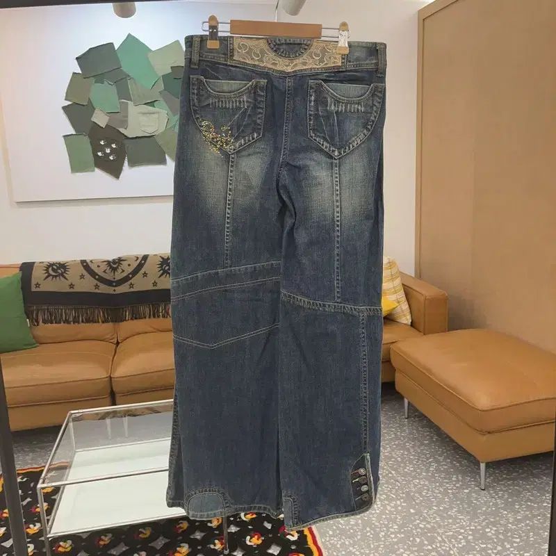 【数量限定超特価!!】 ヴィンテージ スクール 90 s オリエンタル デニムパンツ 26インチ C06713 絶対にお買得!