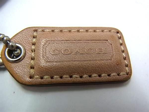 美品　COACH コーチ アクセサリーポーチ シグネチャー キャンバス レザー COACH コーチ シグネチャー キャンバス×レザー アクセサリーポーチ