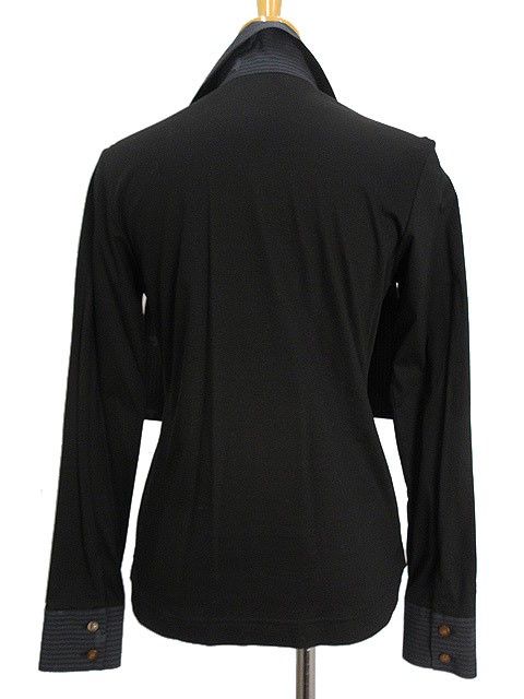 ヴィヴィアンウエストウッドレッドレーベル Vivienne Westwood RED LABEL 変形 シャツ カットソー オーブ 2 ブラック 黒 グレー トップス 長袖