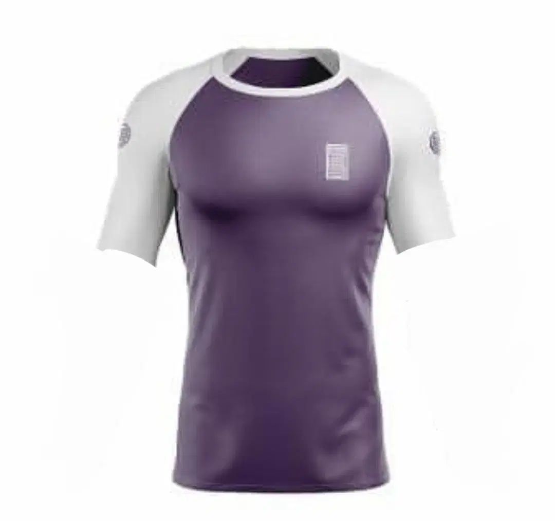 麻 Maeda Ranked 柔術 Jiu-Jitsu ラッシュガード PURPLE パープル