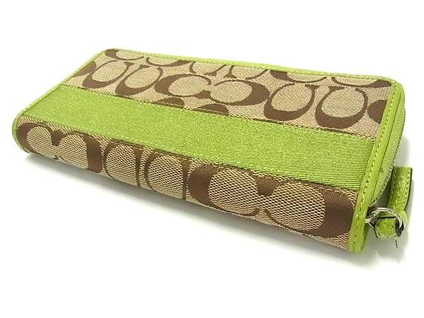 FENDI フェンディ ヴィンテージ ズッカ柄 キャンバス×レザー がま口 二