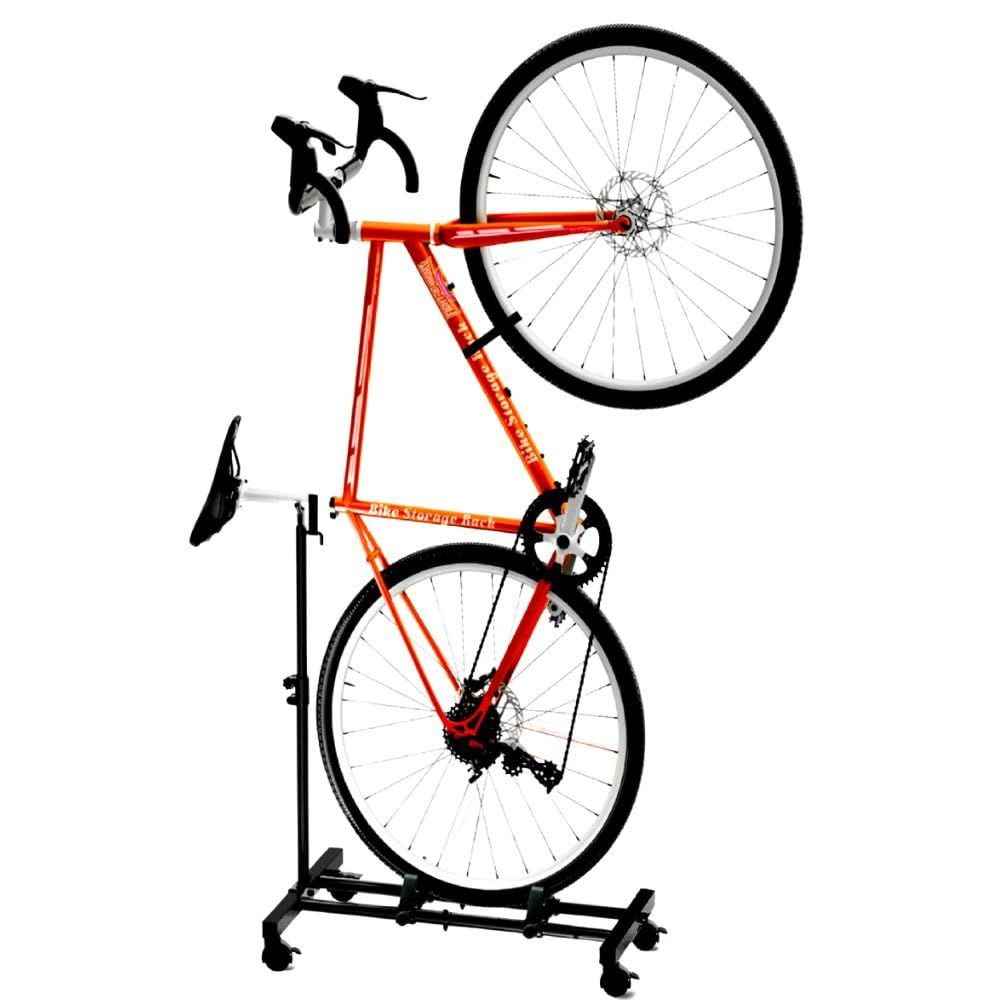 ディスプレイ 自転車 ラック 自転車スタンド 立っても座っても作業し