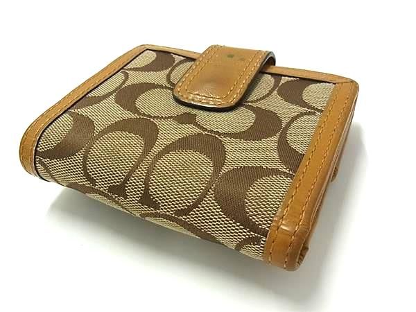 Coach シグネチャー coach 二 つ折り 財布 レディース レッド 赤 系