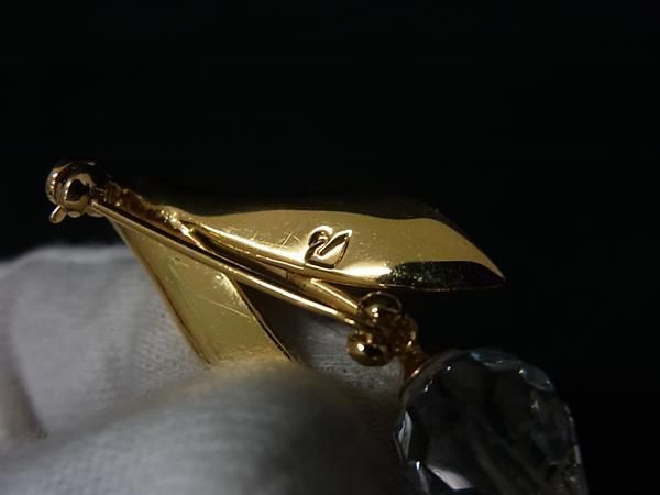 SWAROVSKI スワロフスキー クリスタル チューリップ ピンブローチ